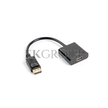 Adapter DisplayPort [M] > HDMI [F] czarny 10cm AD-0009-BK-148649